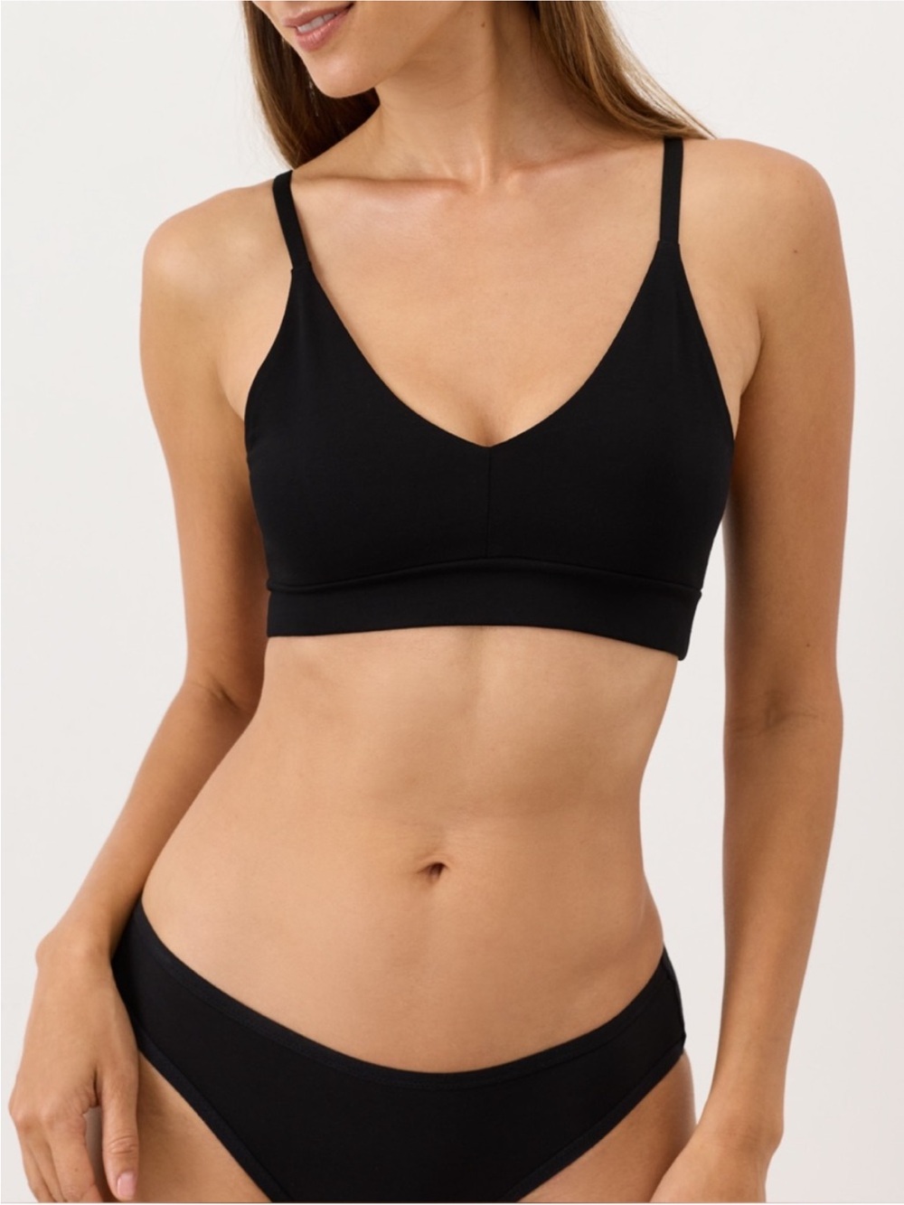 Pact Organic- Wireless Bralette - Black Small